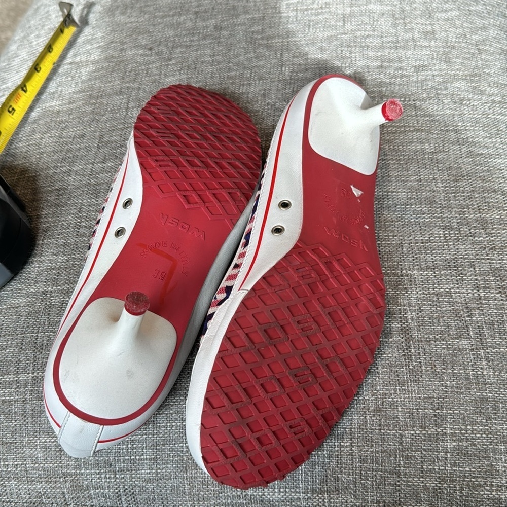 Wosh Women's Shoes Made in Italy heels USA stars - Picture 7 of 10